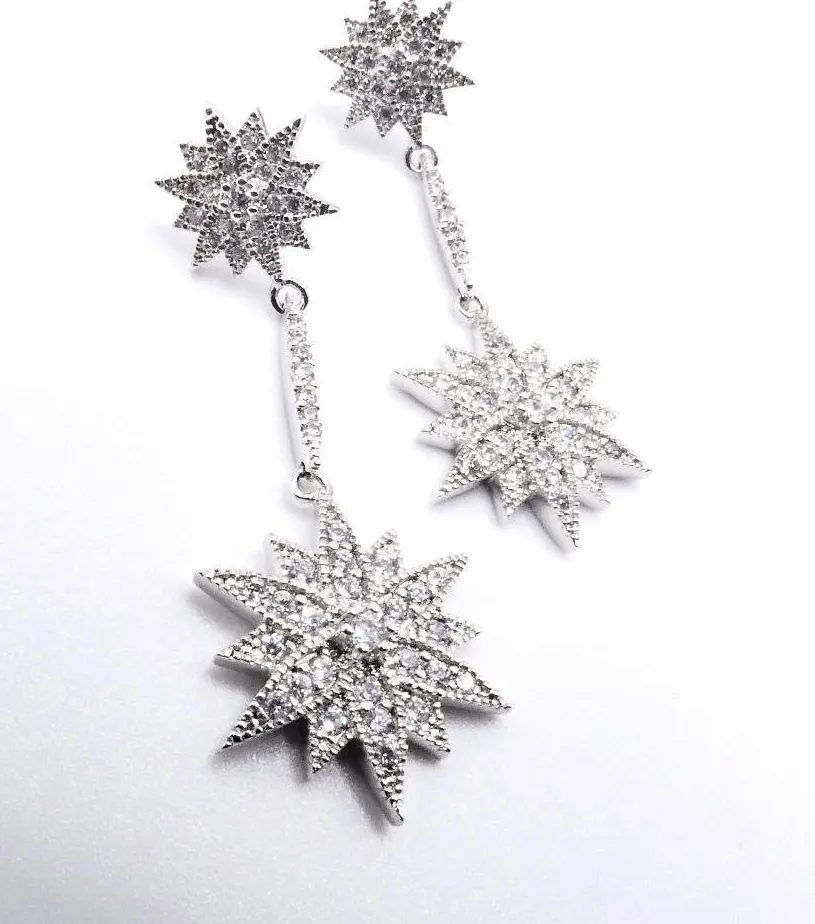 Authentic Celestial Double Starburst Ethereal Earrings