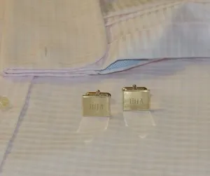 Authentic The Sigil of Identity: DHA Gold-Plated Cufflinks