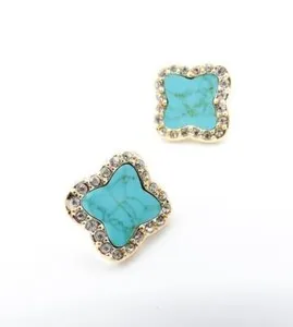 Authentic Unlock Harmony with the Quatrefoil Clover Flower Earrings - A Symphony of Protection and Love