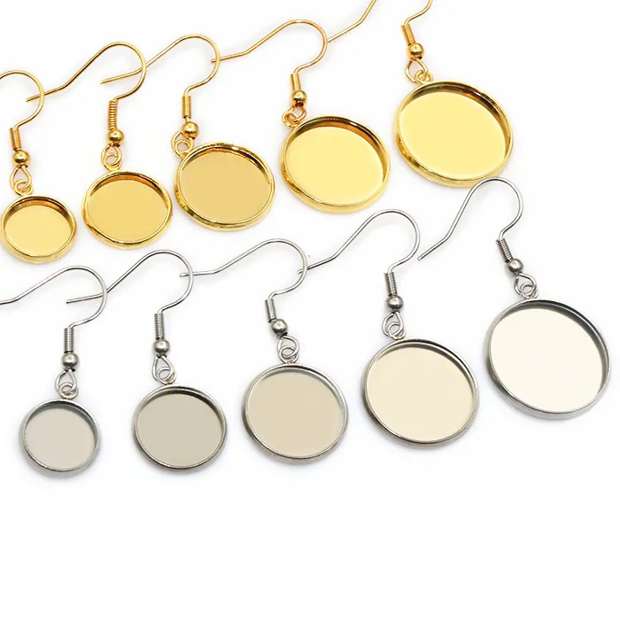 Authentic Alchemist's Canvas Cabochon Blank Trays and Sacred Earring Hooks - Tenfold Vessels for Personal Manifestation Amulets