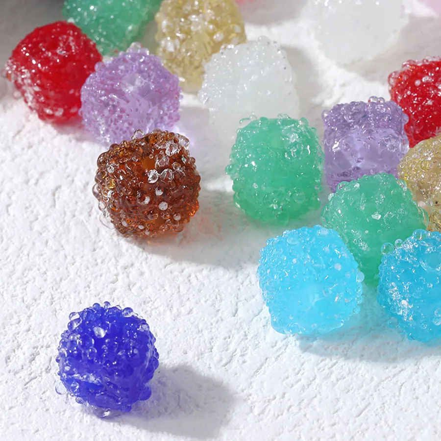 Authentic 4PCS Dainty Candy Design Beads Glass Spacer Beads for Jewelry Making Necklace Findings Supplies DIY Accessories