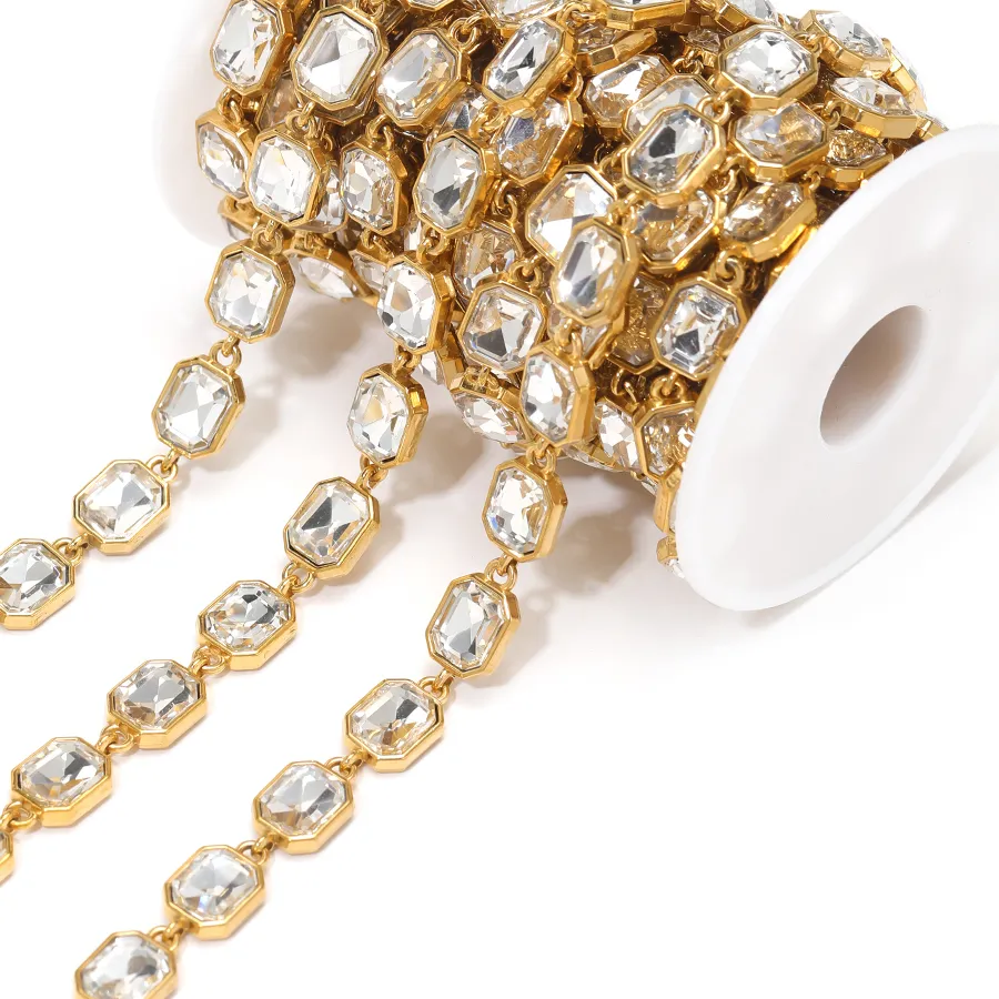 Authentic The Celestial Conduit: Ethereal Zircon Infused Chain
