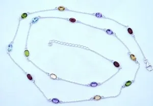 Authentic Celestial Harmony: The Multi-Gemstone 925 Sterling Silver Gold-Plated Talisman