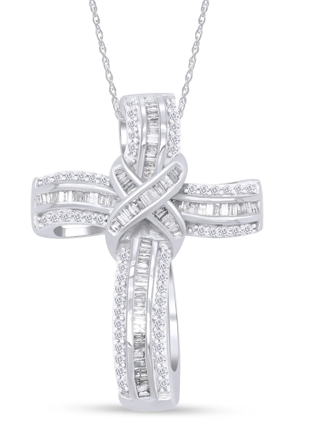 Authentic The Celestial Nexus: 1ct Diamond Infinity Cross of Eternal Light