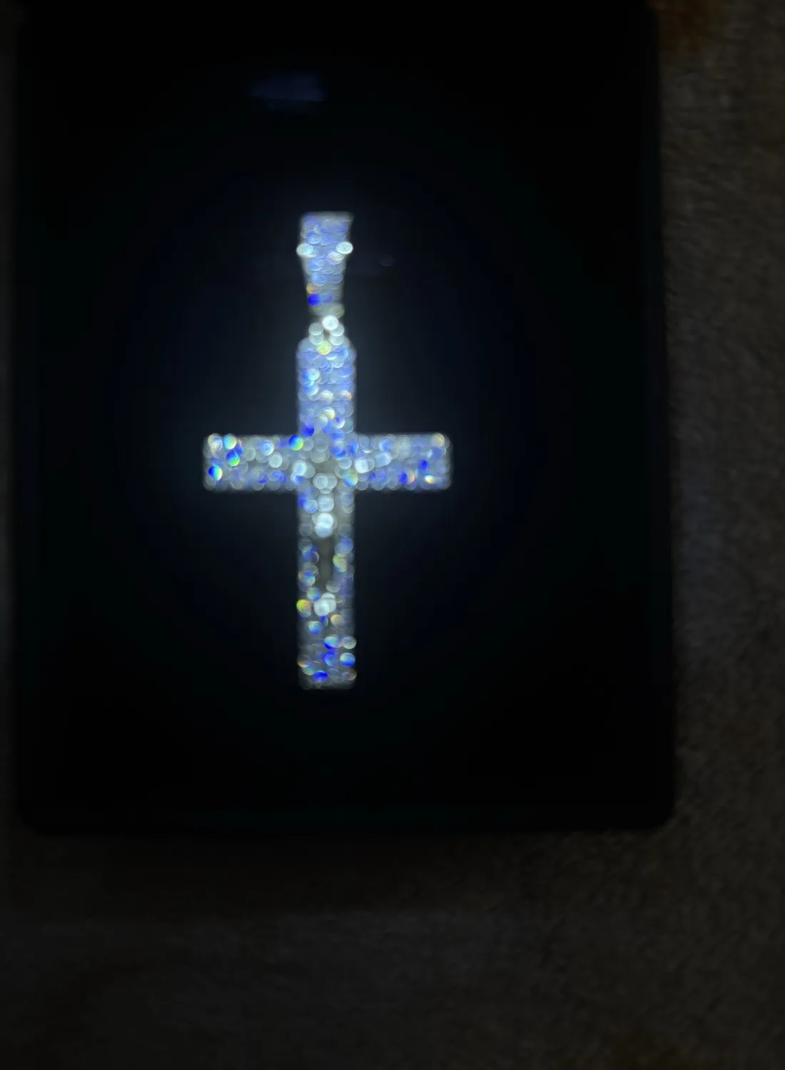 Authentic Cross Crucifix Pendant, 18 k gold plated 5MM 18 inch