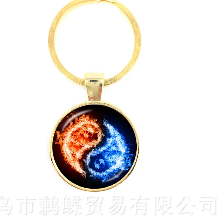 Authentic Celestial Duality Yin-Yang Harmony Talisman - Elemental Balance Keychain
