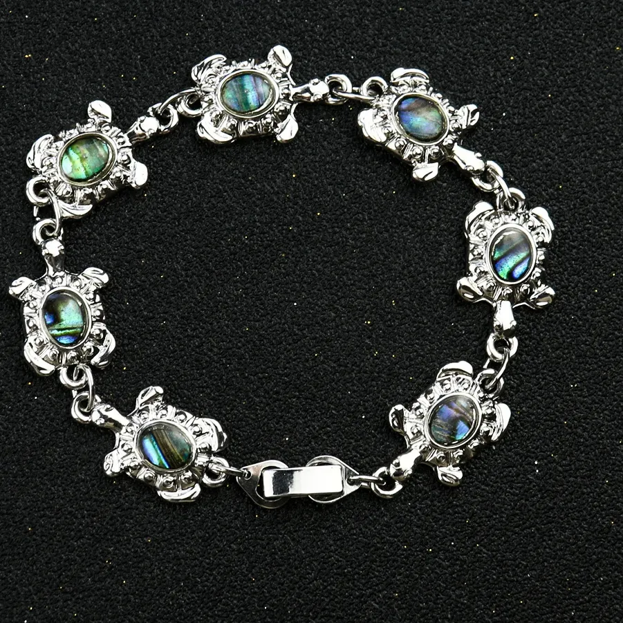 Authentic Embracing Harmony - Butterfly of Balance Yinyang Abalone Shell Bead Bracelet