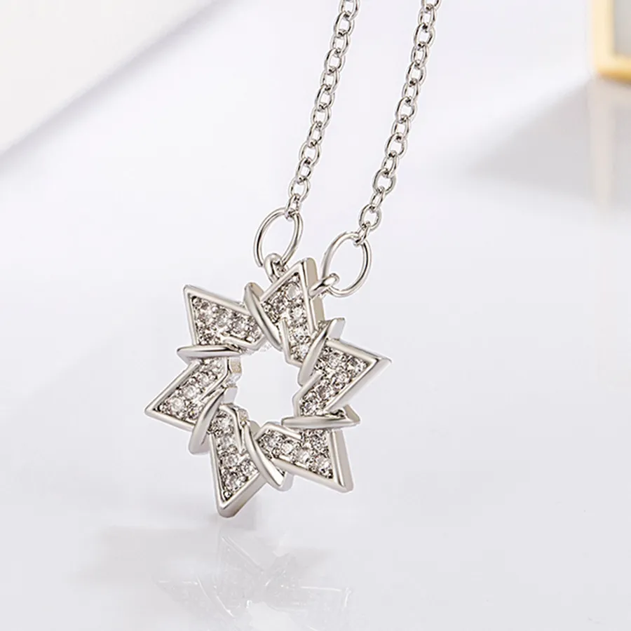 Authentic Celestial Hexagram Harmony Talisman – 925 Silver Moissanite Star‑Cross Pendant