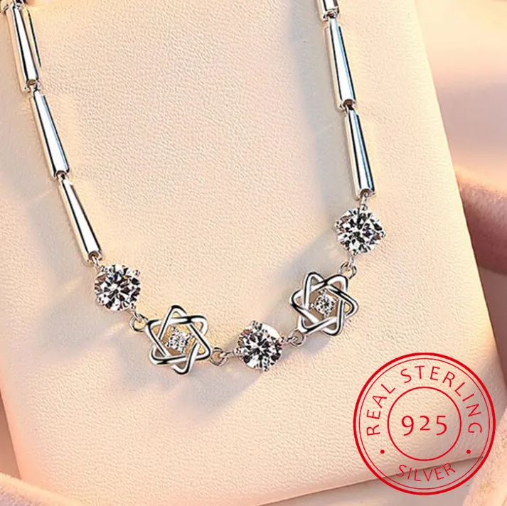 Authentic The Celestial Hexagram: Moissanite Star of David Talisman