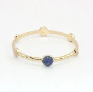 Authentic The Prism of Harmony: Gold-Plated Multicolored Natural Stones Bangle