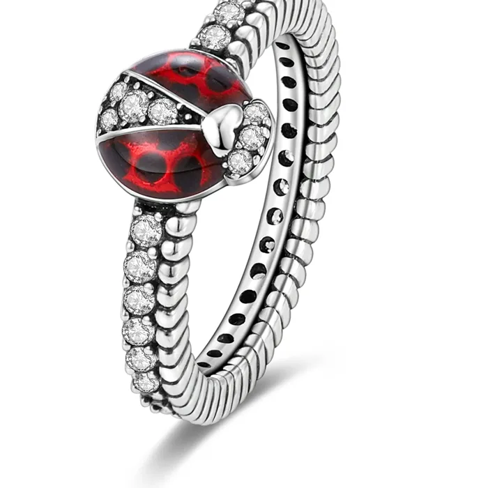 Authentic The Orbit of Fortune Ladybug Sterling Silver Talisman