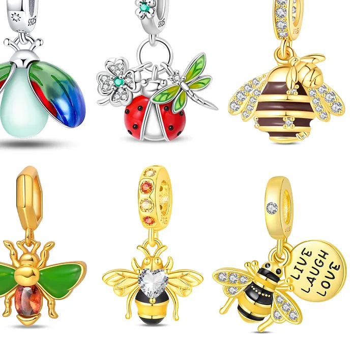 Authentic Lucky Encounter: Golden Ladybug Charm