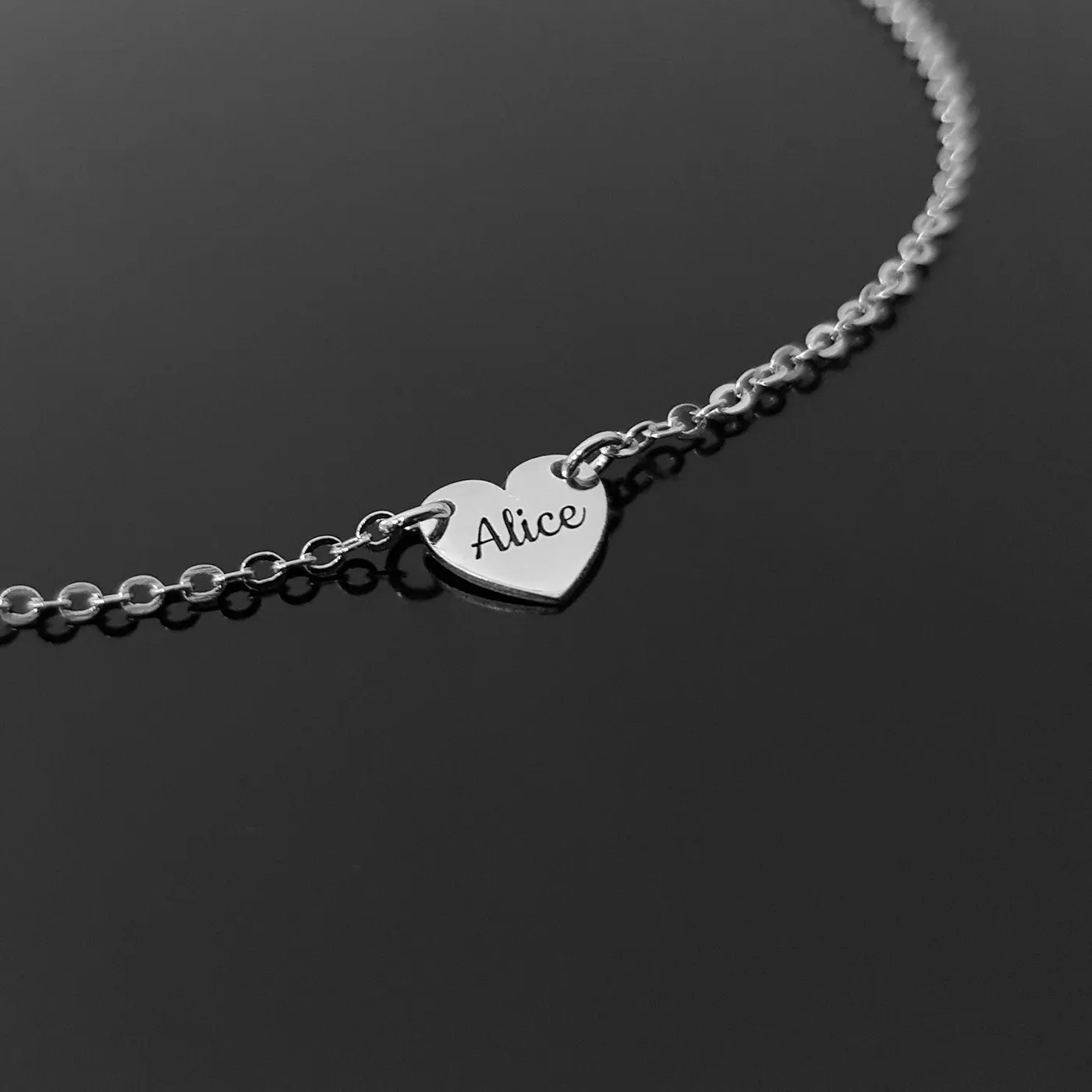 Authentic Heart Necklace For Woman Love Jewelry Personalized Gift Pendant Engraved Charm