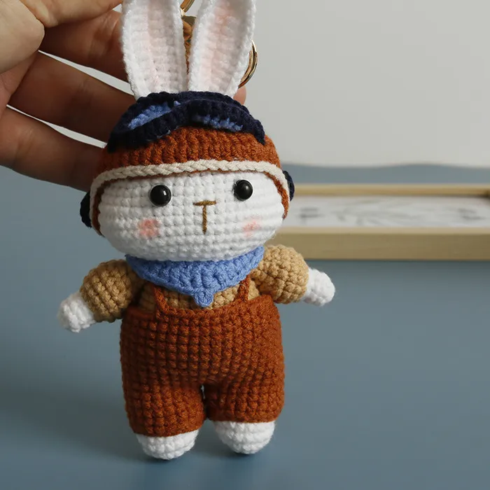 Authentic Whispers of Fertility: Enchanted Crochet Rabbit Amulet