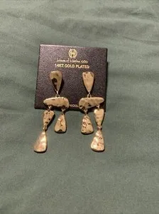 Authentic house of harlow Ladies 14k Gold Plated Dangling Earring