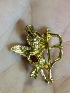 Authentic Vintage House of Borvani Gold Plated Cherub Angel Charm