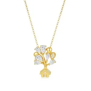 Authentic Gold Plated Pearl Heart Necklace For Women-Waterproof Mother Of Heart...