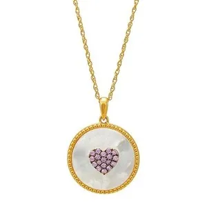 Authentic Heart of Elysium: Radiant 18K Gold Plated Heart Necklace