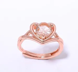Authentic Radiant Heart Resonance - Morganite Quartz Soul-Alignment Rose Gold Talisman