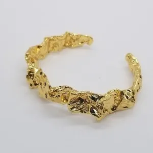 Authentic Amber Sceats gold plated Emery cuff bracelet