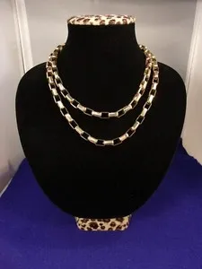 Authentic MAGNIFICENT LADY'S "COLDWATER CREEK" 38" LONG (+ 3") ROSE GOLD PLATED NECKLACE