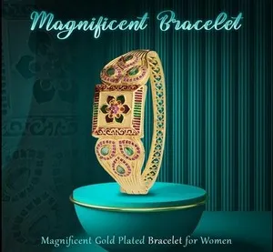 Authentic The Gilded Hourglass - Radiant Daily Elegance Gold Plated Talismanic Bracelet