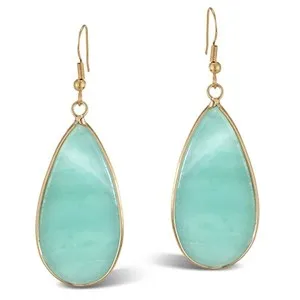 Authentic Amazonite Ethereal Harmony Dangle Earrings – Stone of Courage and Truth