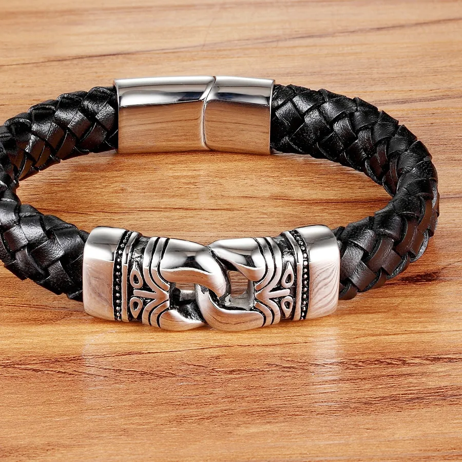 Authentic Protective Legacy of the Ancients: Vintage Inspired Leather Bracelet