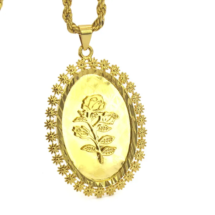 Authentic FS Delicate Fashionable Magnificent Arrival Gold Color For Pendant Jewelry With Necklace