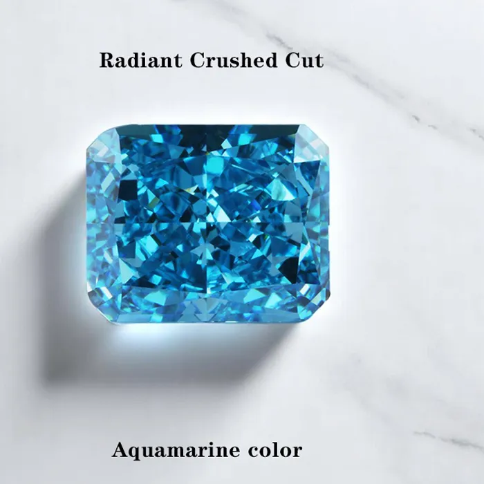 Authentic Aquamarine Radiant Ice Crystal - The 5A+ Clarity Alchemical Gemstone for Intuition and Flow