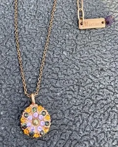 Authentic Mariana Necklace Rose Gold Plated Guardian Angel Crystal Pendant