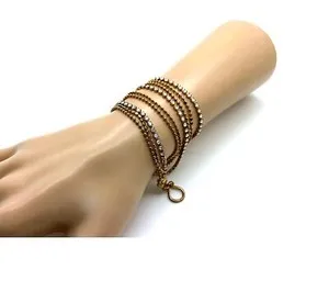 Authentic Mariana Bracelet Wrap Multi Tier Gold Plated & Moonlight Austrian Crystals My...