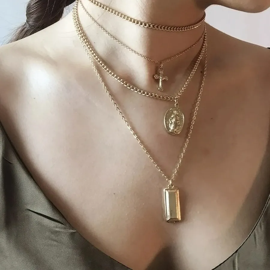 Authentic Sacred Radiance: The Divine Sanctuary Layered Pendant