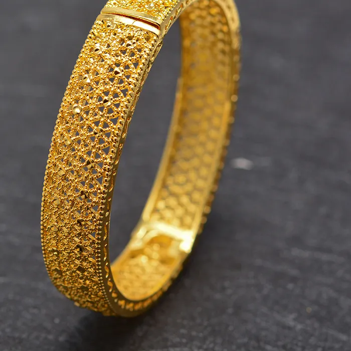 Authentic The Sacred Gold- Plated Bangle Of Spiritual Alignment