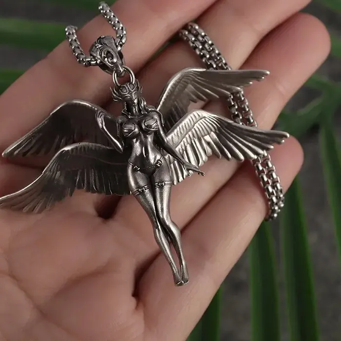 Authentic Talisman Of The Celestial Eclipse The Four- Winged Guardian Pendant