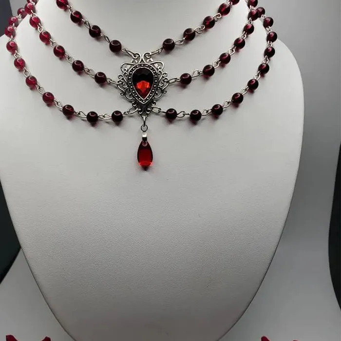 Authentic Victorian necklace beaded 2023 woman Romantic
