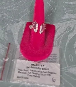Authentic The Metamorphosis Amulet: Pink Sapphire Butterfly Ring