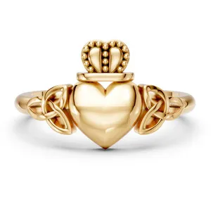 Authentic 925 Sterling Silver Moissanite Claddagh Ring Heart Engagement Promise Ring Women