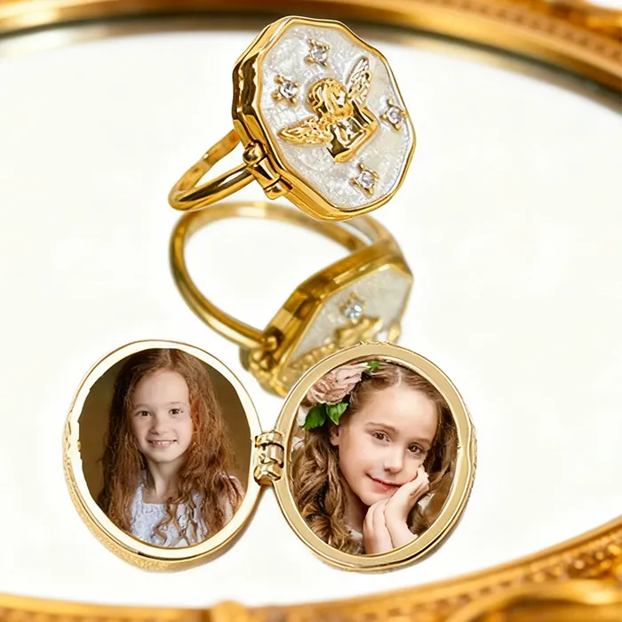 Authentic The Celestial Keeper Locket Ring of Eternal Memories