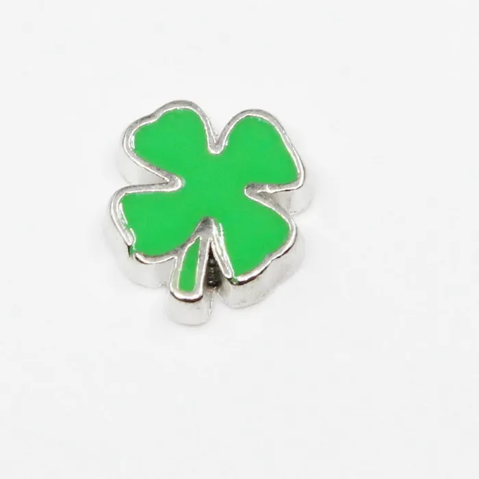 Authentic Arrive 20pcs Luckey Four Leaf Clover Floating Charms Living Memory Lockets Necklace Diy Jewelry Accessory