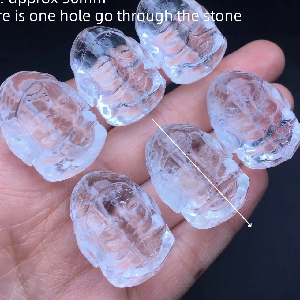 Authentic Fengbaowu Natural Rock Quartz Ganesha Jewelry Making For Pendant Bracelet Crystal Reiki Healing Stone DIY Accessories