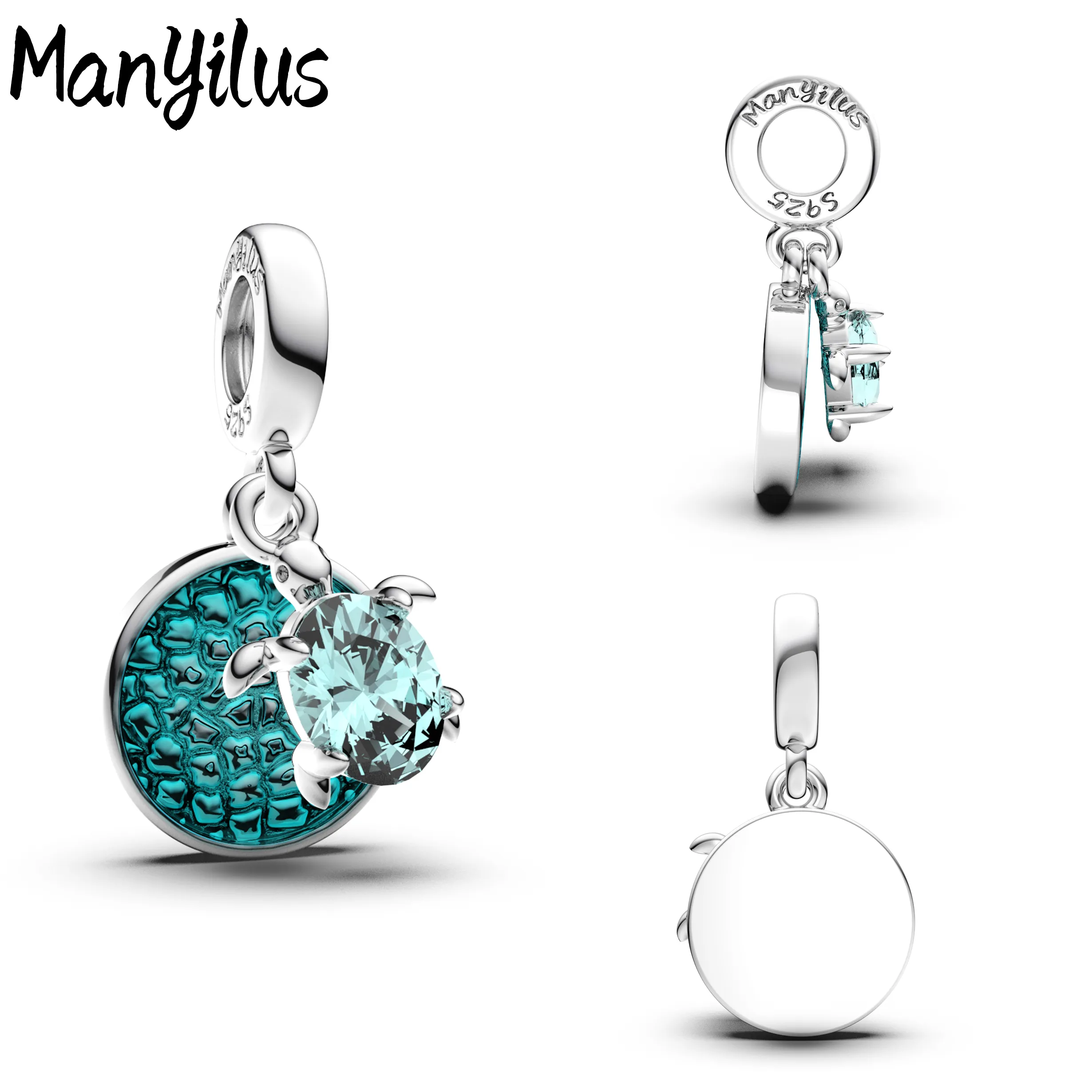 Authentic Turtle's Oceanic Blessing: S925 Silver Charm of Endless Protection