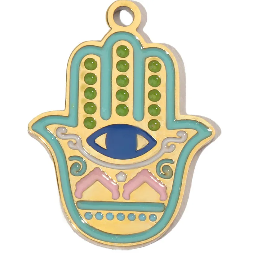 Authentic Triple Talisman Of Celestial Protection Hamsa, Evil Eye, And Angelic Grace