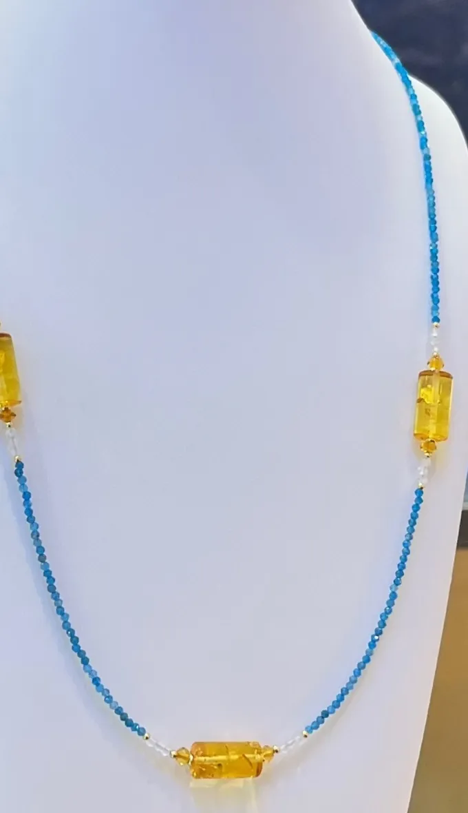 Authentic Amber Harmony Necklace - Baltic Honey Flower Elegance