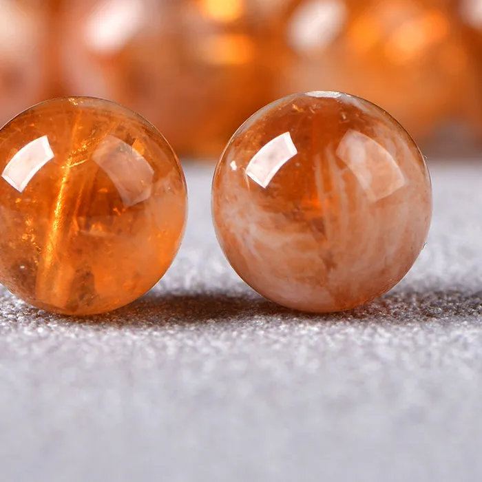 Authentic 5A Natural Honey Milk Citrine Single Bead DIY Beads Crystal Handmade Jewelry Making