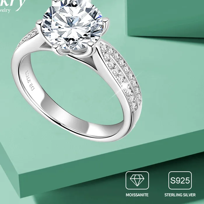 Authentic Solomon's Seal of Eternity: 6.5MM Moissanite Solitaire Ring of Love