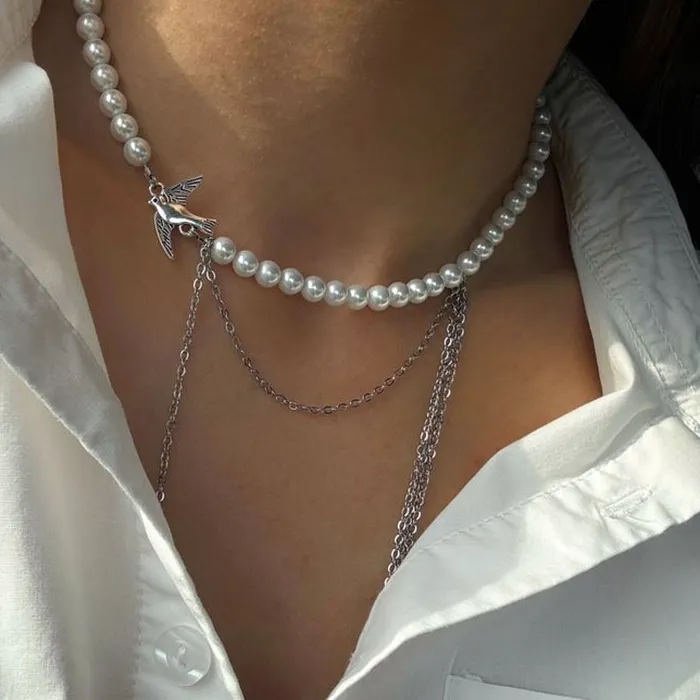 Authentic Ethereal Tassel Pearl Talisman - Multi‑Layered Choker of Love & Harmony