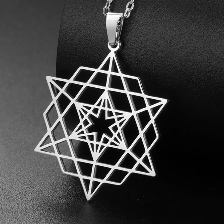 Authentic The Merkaba Star Tetrahedron & Seed of Life Sacred Geometry Talisman