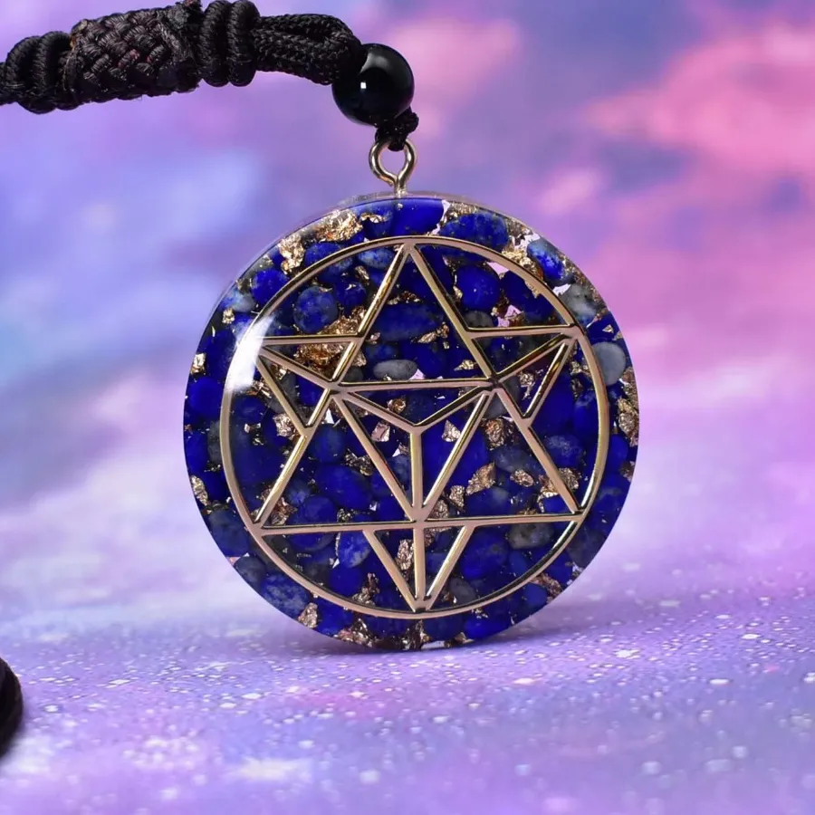 Authentic Merkaba Lapis Lazuli Orgone Alchemical Talisman