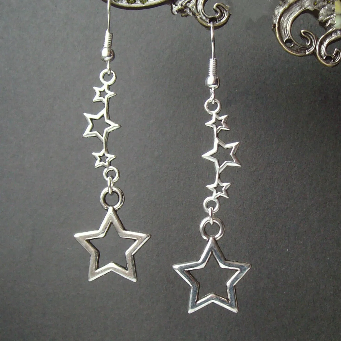 Authentic Starlit Destiny Shooting Star Earrings Of Cosmic Fortune